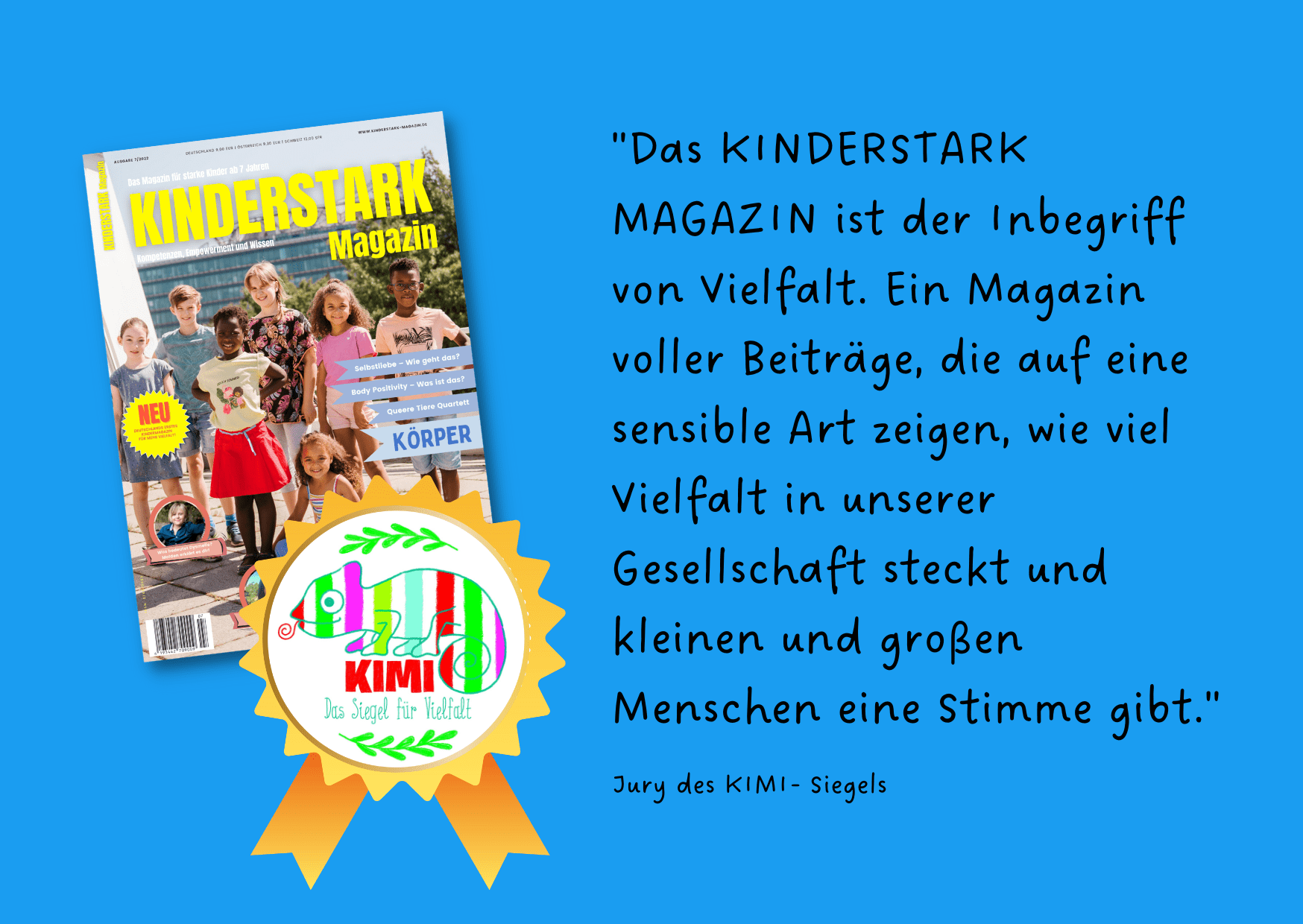 Link zum Fernsehdreh des NDR des Kindermagazin Kinderstark Magazin